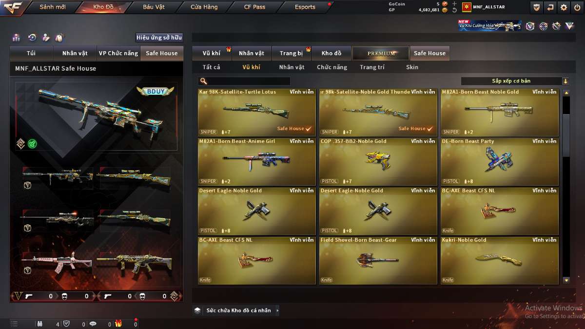 shop acc cf uy tin gia re